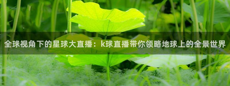 833直播足球比赛视频：全球视角下的星球大直播：k球直播带你领略地球上的全景世界